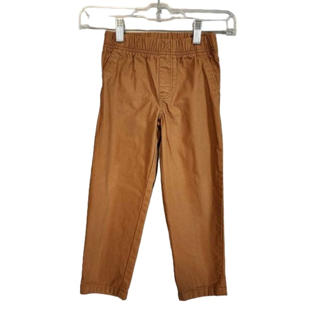 EUC Carter's Tan Pants with elastic waist (5T)